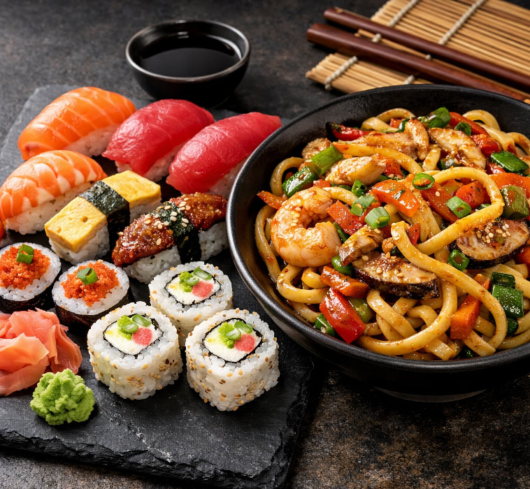 Sushi and Udon cooking party for adults